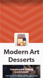 Mobile Screenshot of modernartdesserts.com